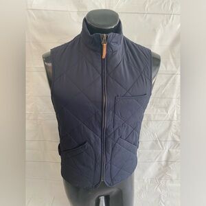 J.Crew  Vest Men’s X-Small Sussex Quilted Vest Dark Navy with Pockets